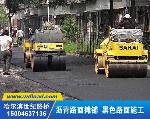 哈爾濱廠區(qū) 小區(qū)黑色道路施工