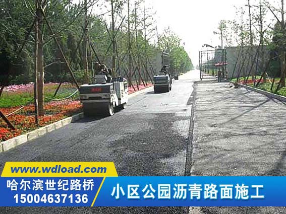 黑龍江小區(qū)公園道路鋪設(shè)工程