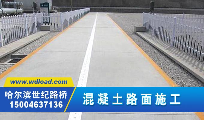 廣場混凝土路面施工